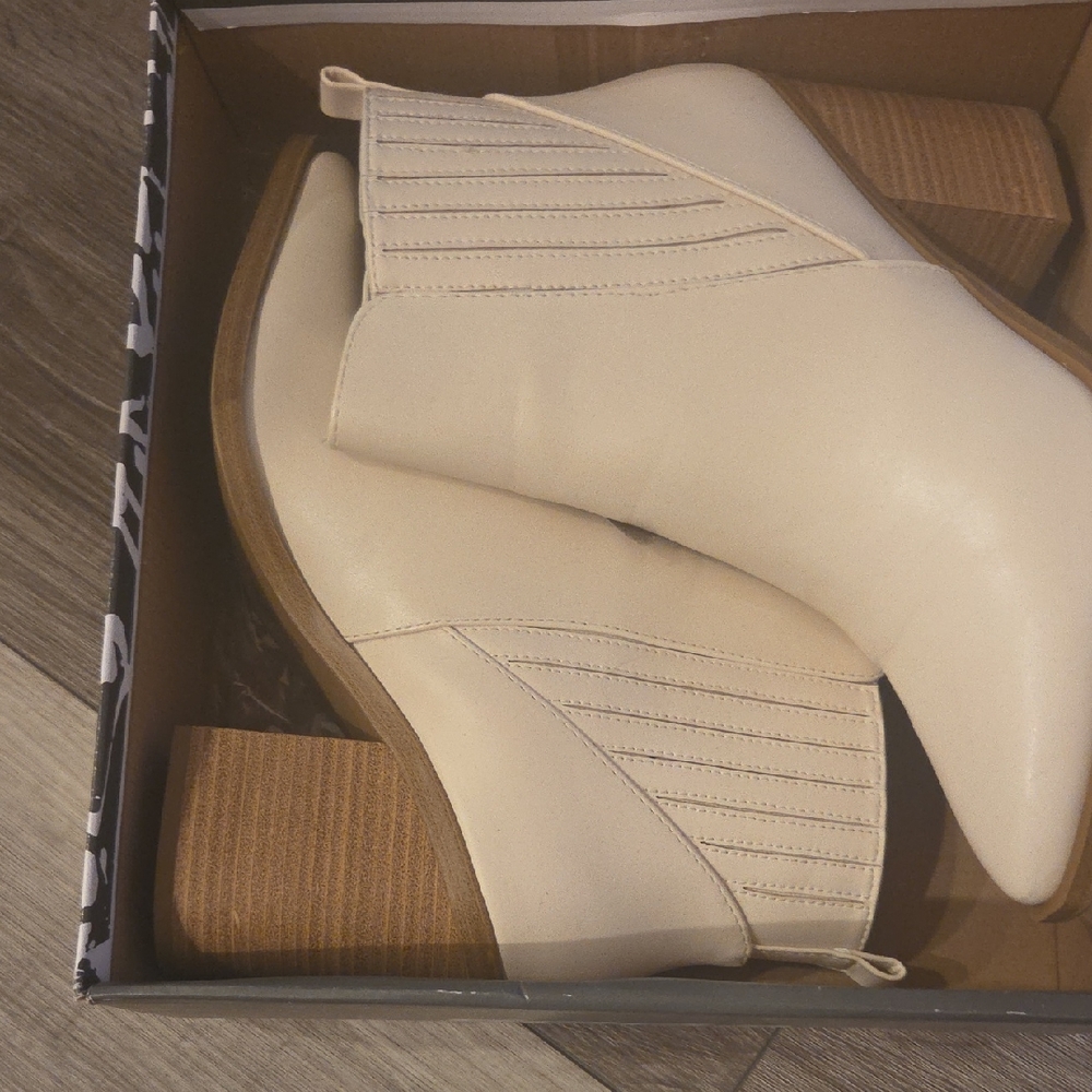 Soda Cream Ankle Booties